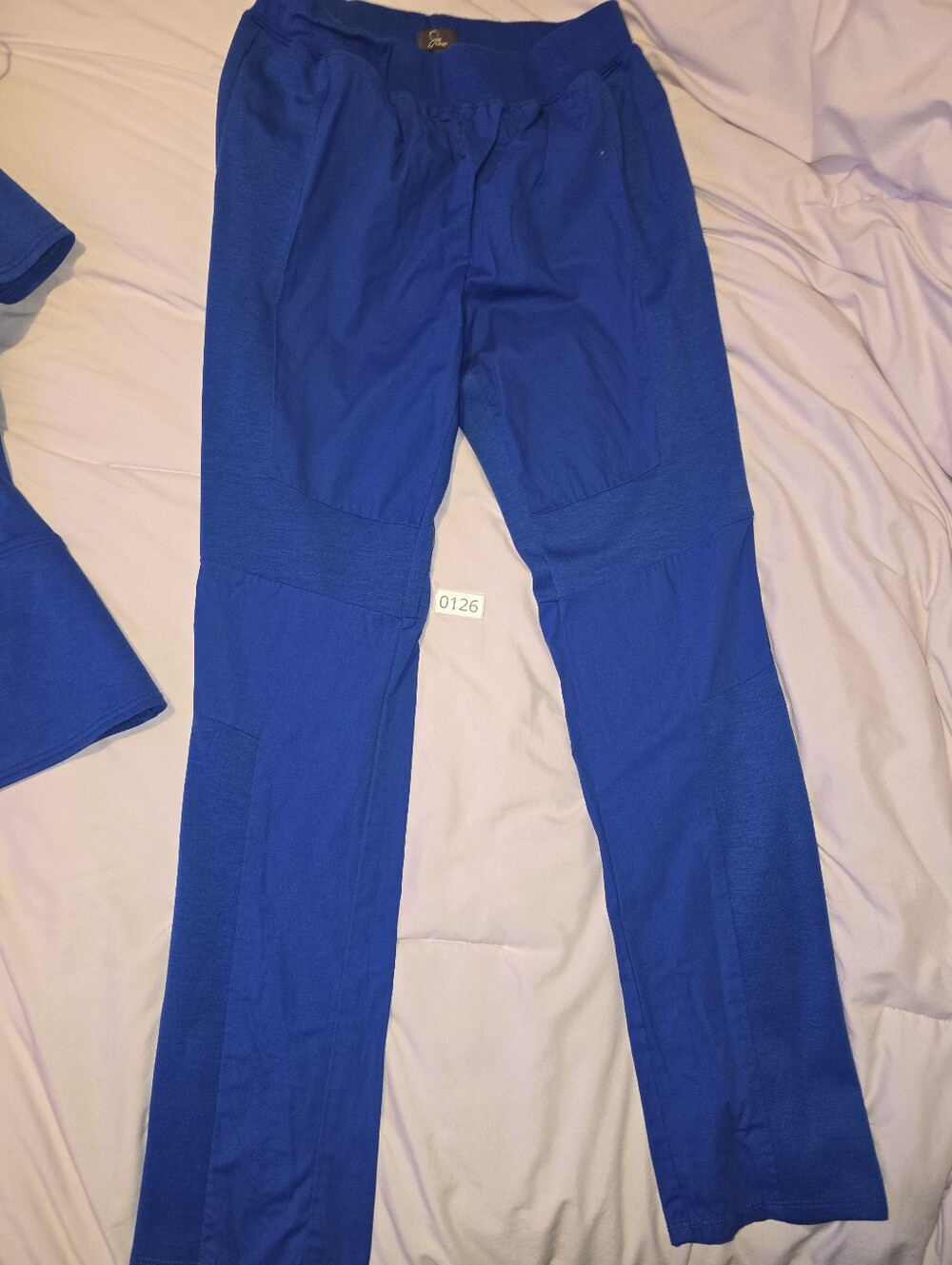 Jaanuu Medium Royal Blue Cargo Scrub Pants